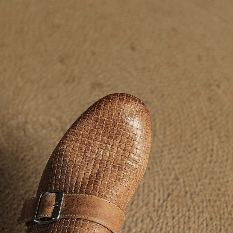 Amelie | Buckle Strap Flat Mules