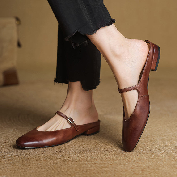 Vien | Classic Mary Jane Mule Flats
