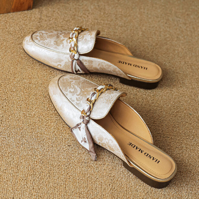 Alexa | Embellished Slip-On Mules