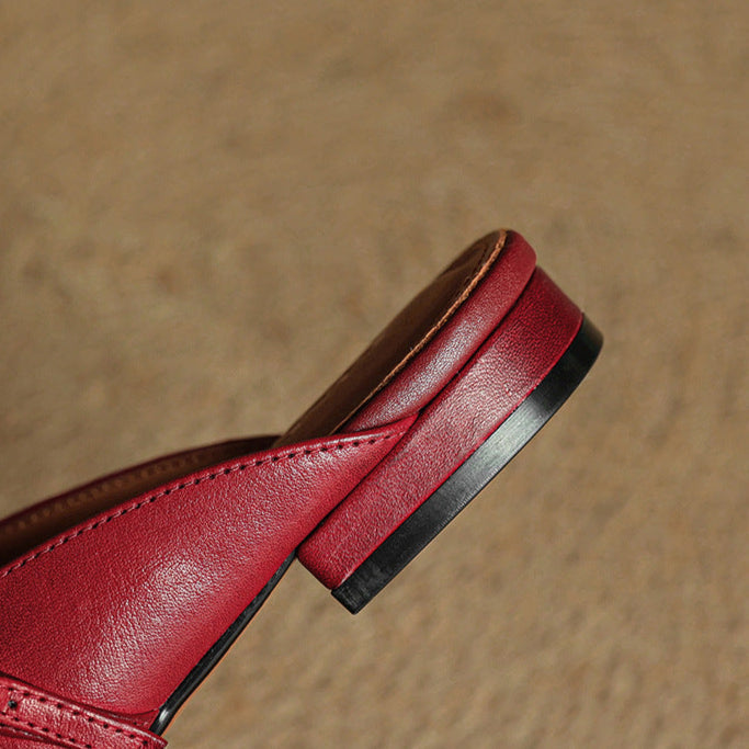 Hera | Square-Toe Mary Jane Mules
