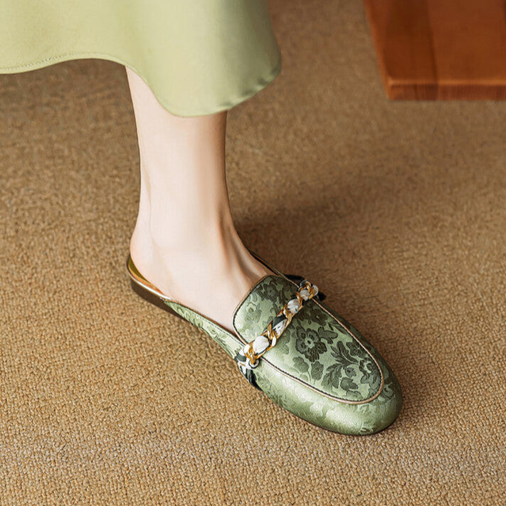 Alexa | Embellished Slip-On Mules