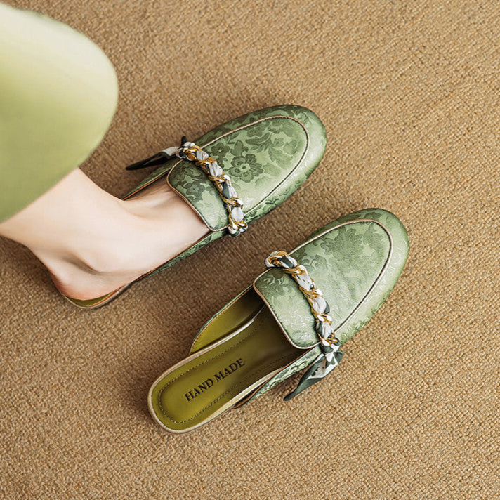 Alexa | Embellished Slip-On Mules