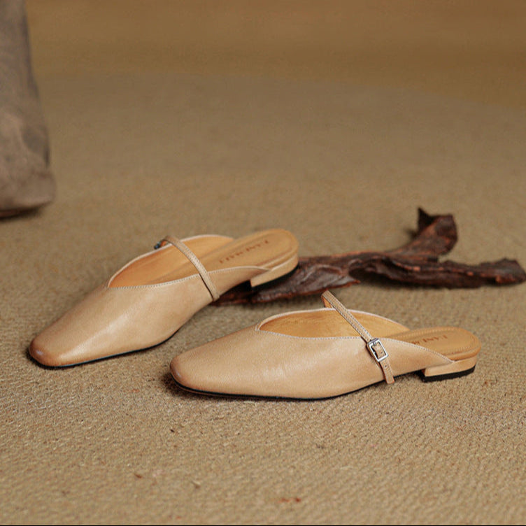 Hera | Square-Toe Mary Jane Mules