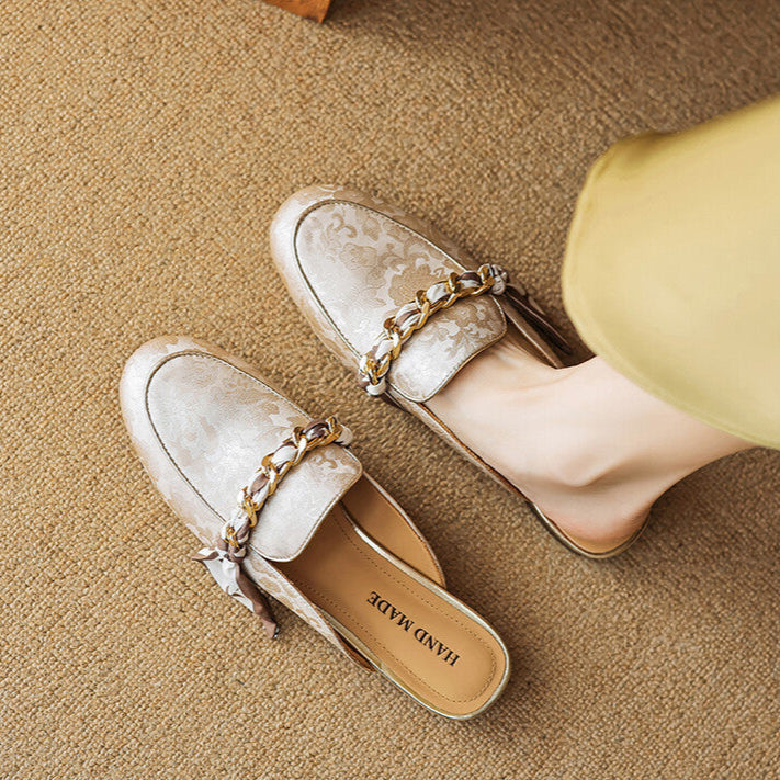 Alexa | Embellished Slip-On Mules