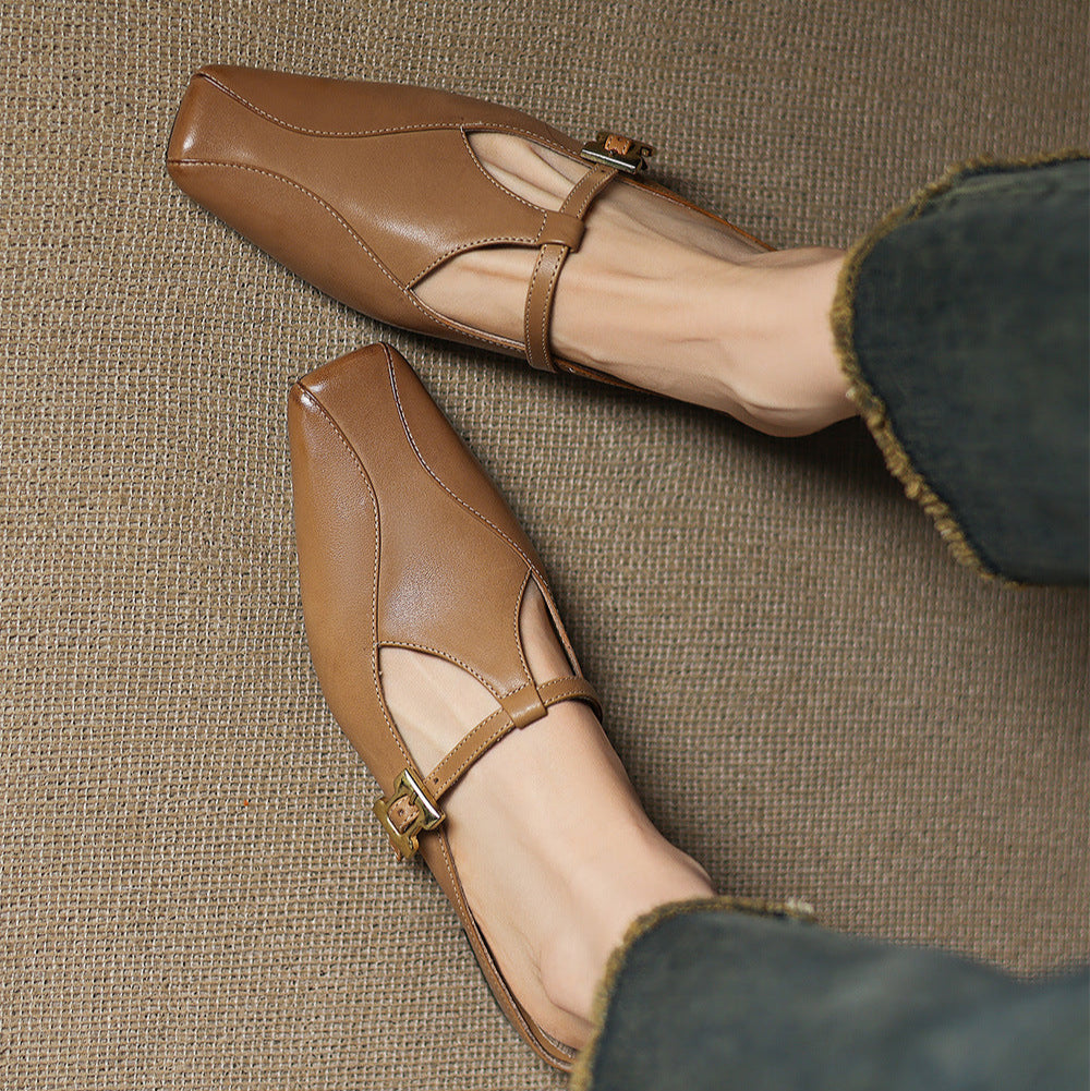 Alaya | Elegant T-Strap Mule Heels