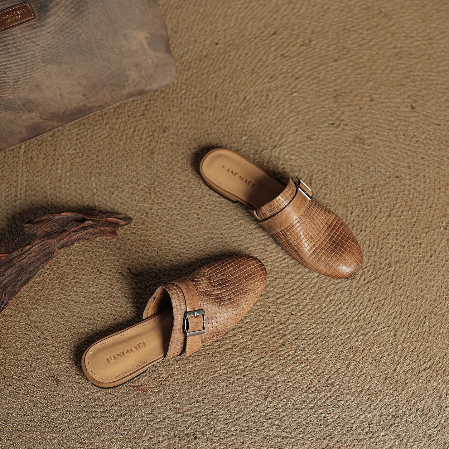 Amelie | Buckle Strap Flat Mules