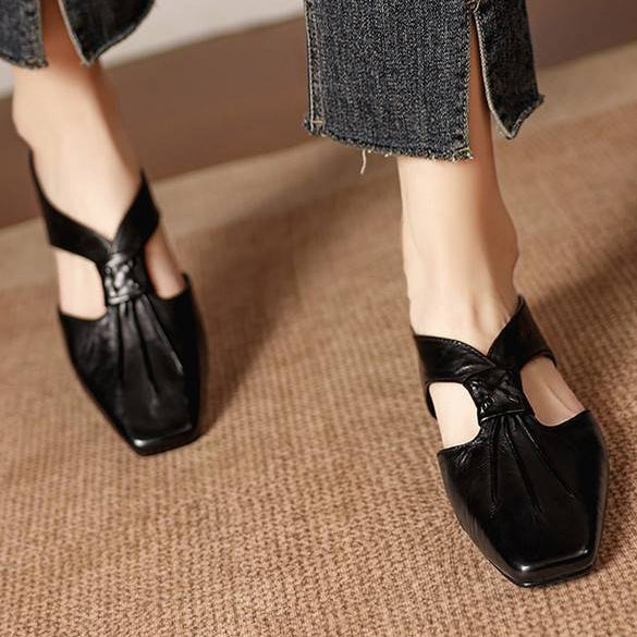 Yanna | Cutout Slip-On Mule Heels