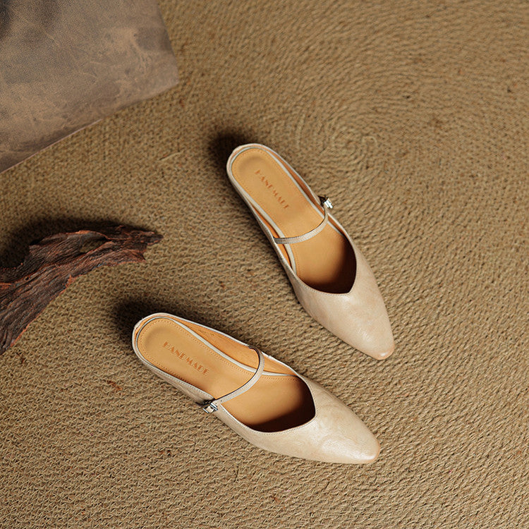 Karylle | Genuine Leather Mary Jane Mules