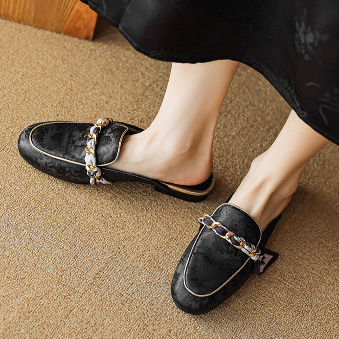 Alexa | Embellished Slip-On Mules