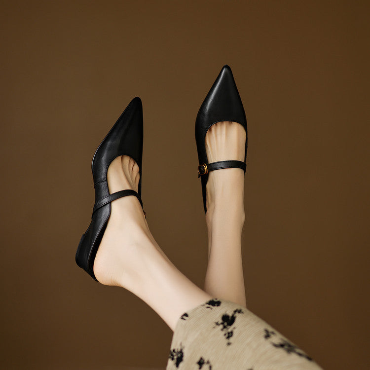 Sienna | Elegant Pointed-Toe Mule Heels