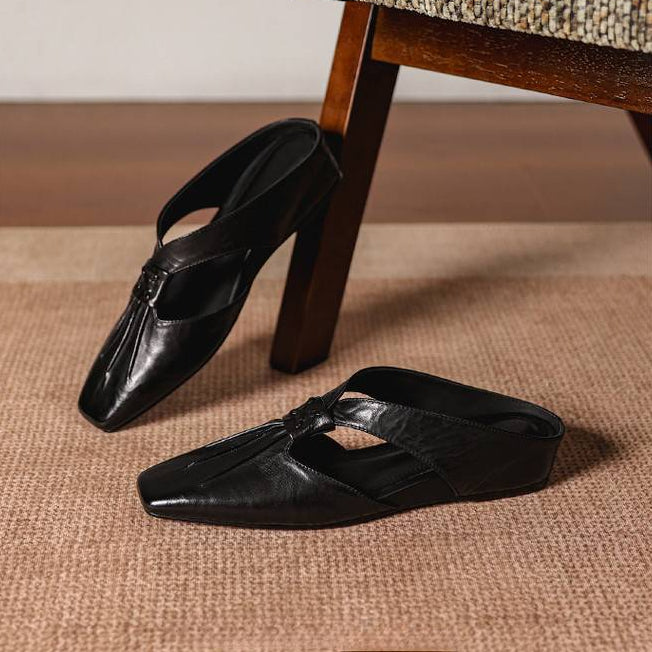 Yanna | Cutout Slip-On Mule Heels