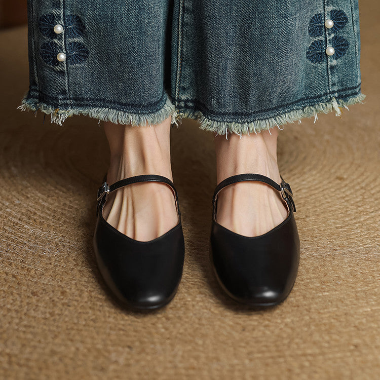 Vien | Classic Mary Jane Mule Flats