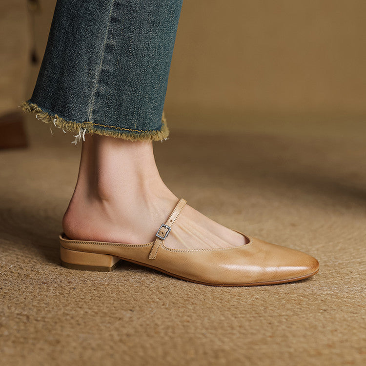 Vien | Classic Mary Jane Mule Flats