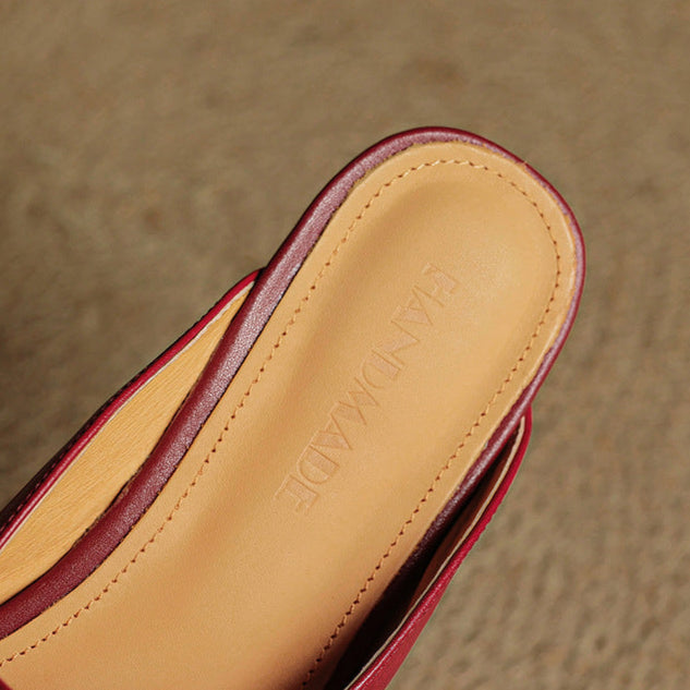 Hera | Square-Toe Mary Jane Mules