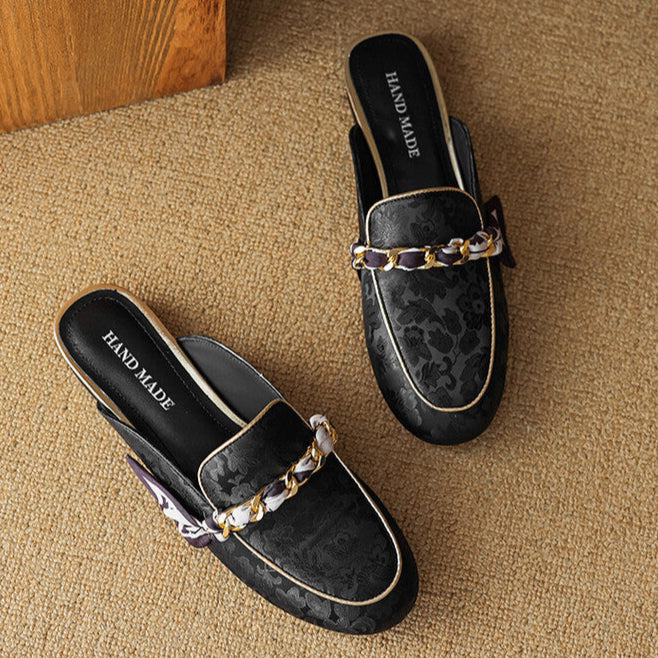 Alexa | Embellished Slip-On Mules