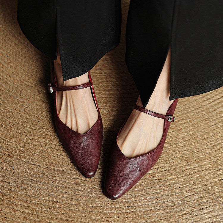 Karylle | Genuine Leather Mary Jane Mules