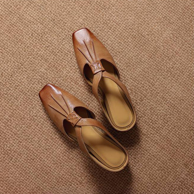 Yanna | Cutout Slip-On Mule Heels