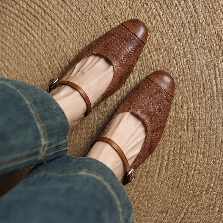 Iza | Classic Mary Jane Mule Heels
