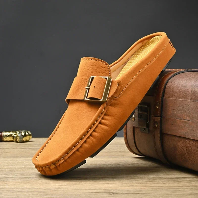 Abby | Classic Buckled Mule Loafers