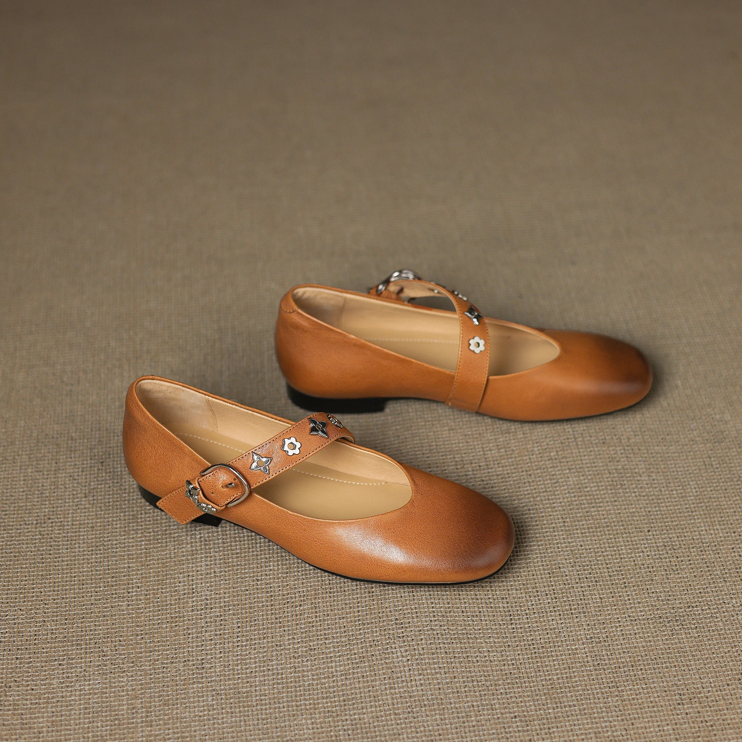 Ella | Studded Mary Jane Flats