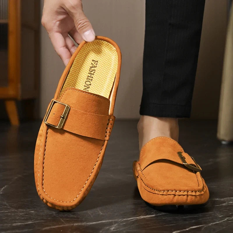 Abby | Classic Buckled Mule Loafers
