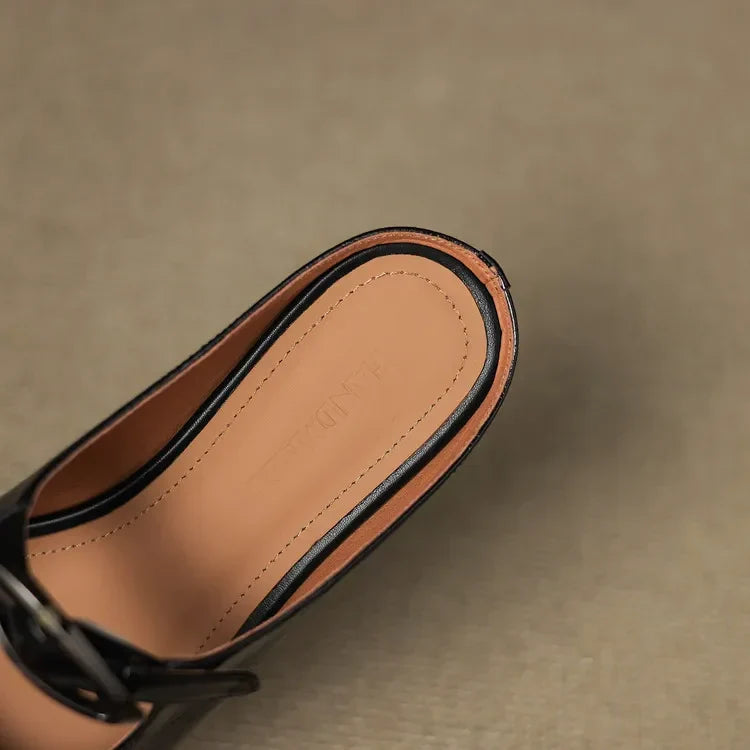 Adore | Pointed-Toe Buckle Mules