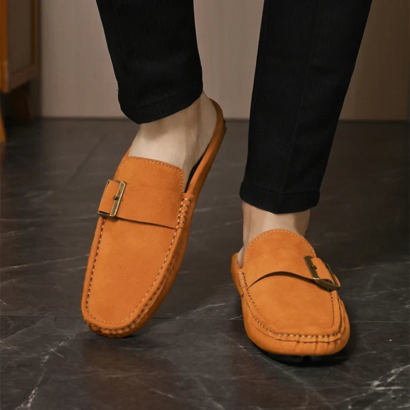 Abby | Classic Buckled Mule Loafers