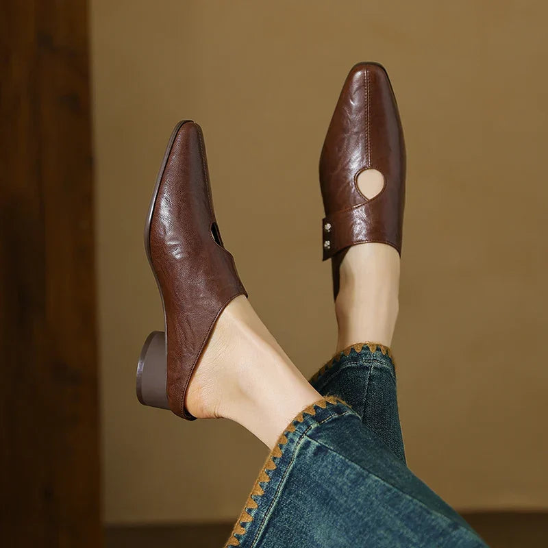Sofia | Cutout Pointed-Toe Mules