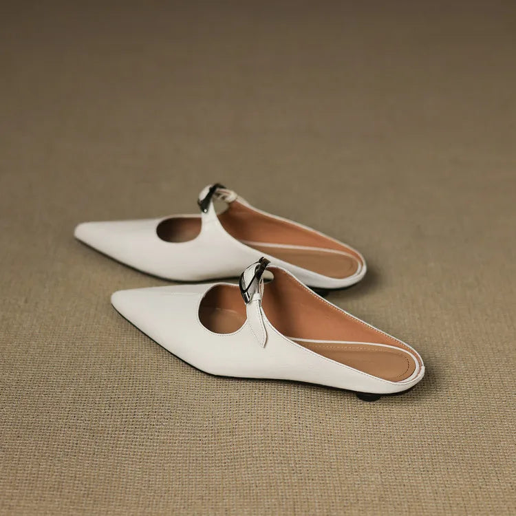 Adore | Pointed-Toe Buckle Mules