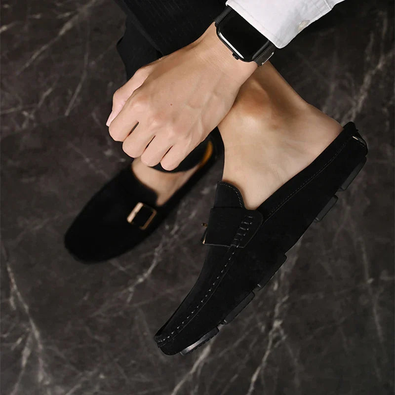 Abby | Classic Buckled Mule Loafers