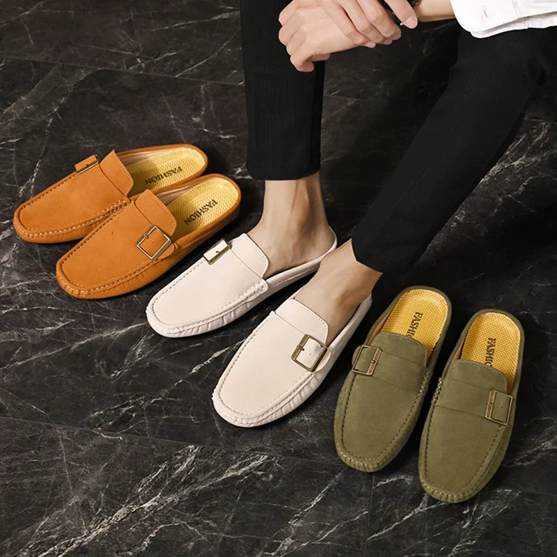 Abby | Classic Buckled Mule Loafers