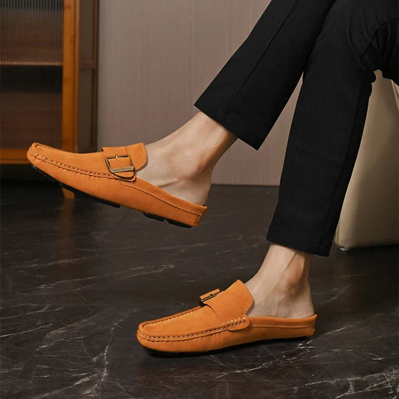 Abby | Classic Buckled Mule Loafers