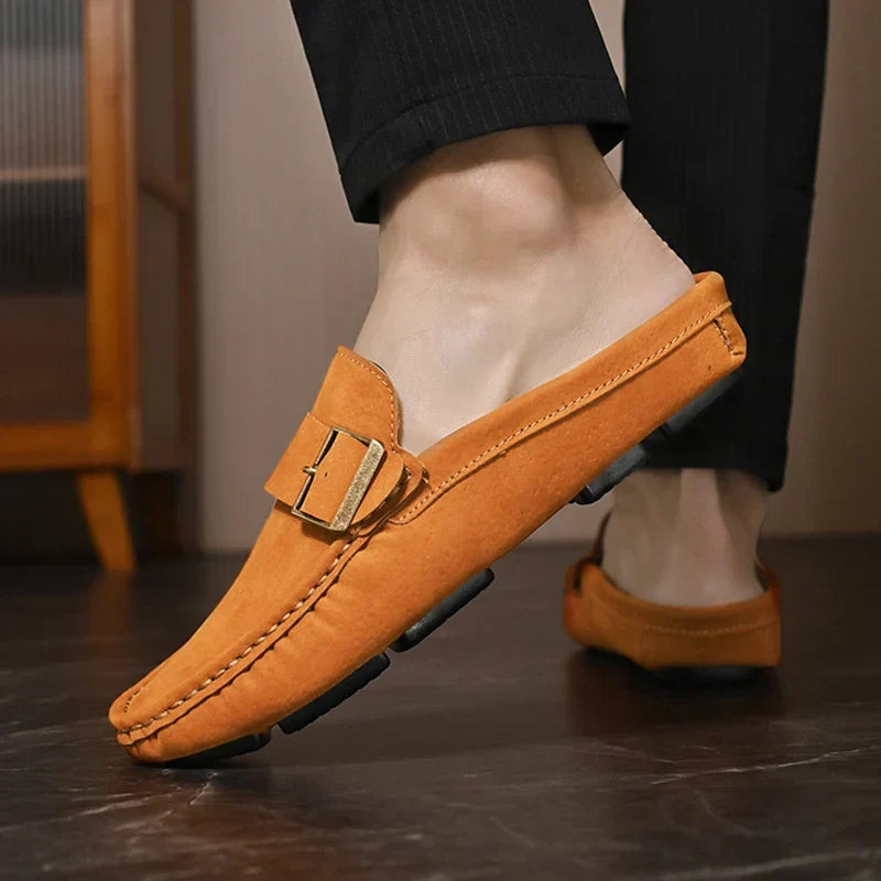 Abby | Classic Buckled Mule Loafers