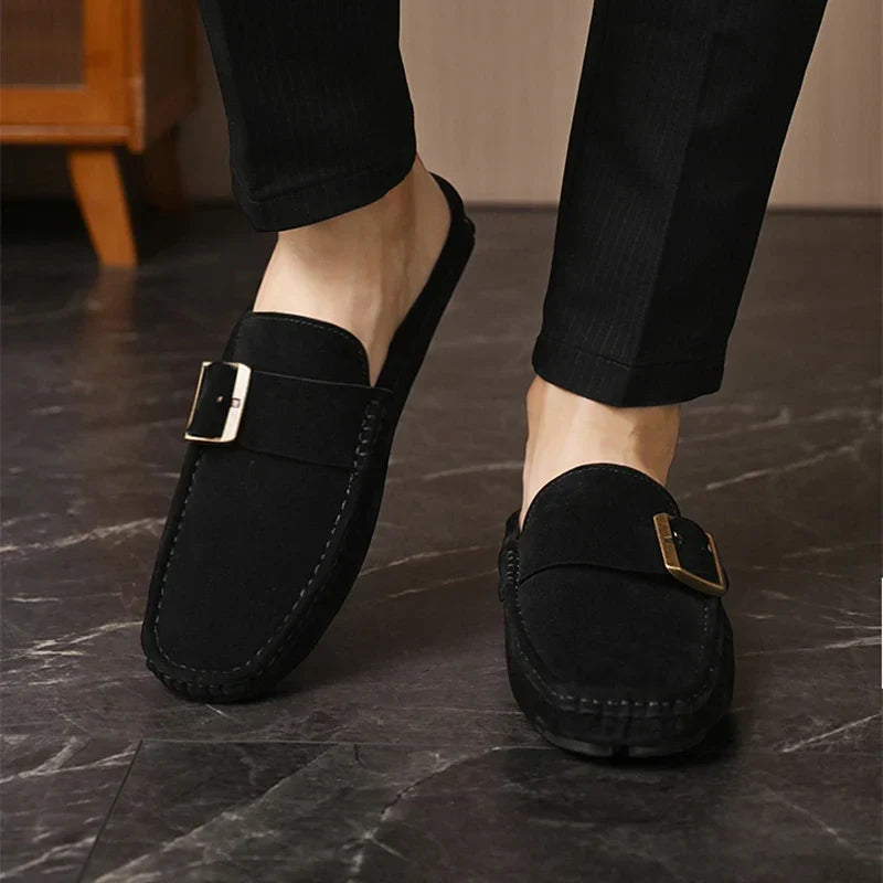 Abby | Classic Buckled Mule Loafers