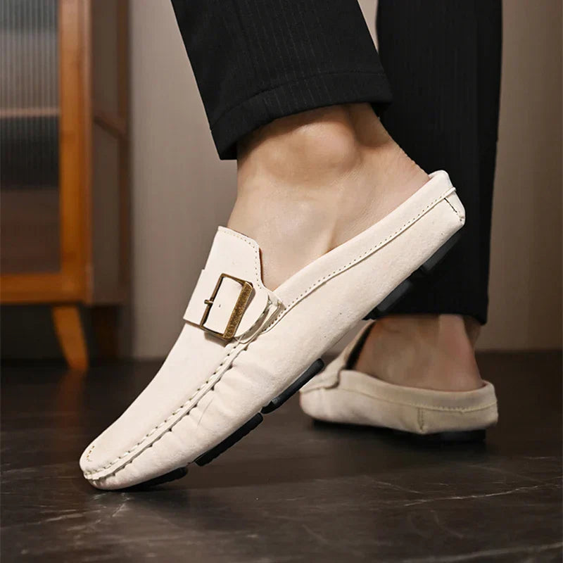 Abby | Classic Buckled Mule Loafers