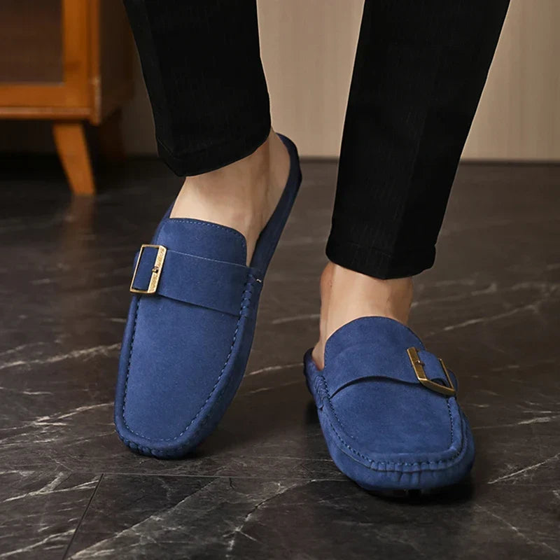 Abby | Classic Buckled Mule Loafers