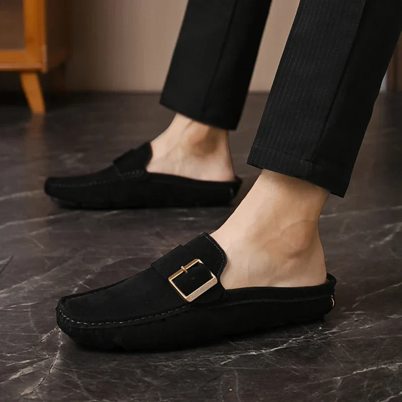 Abby | Classic Buckled Mule Loafers