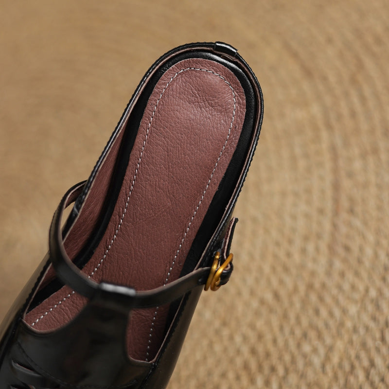 Margie | Woven Mary Jane Mules