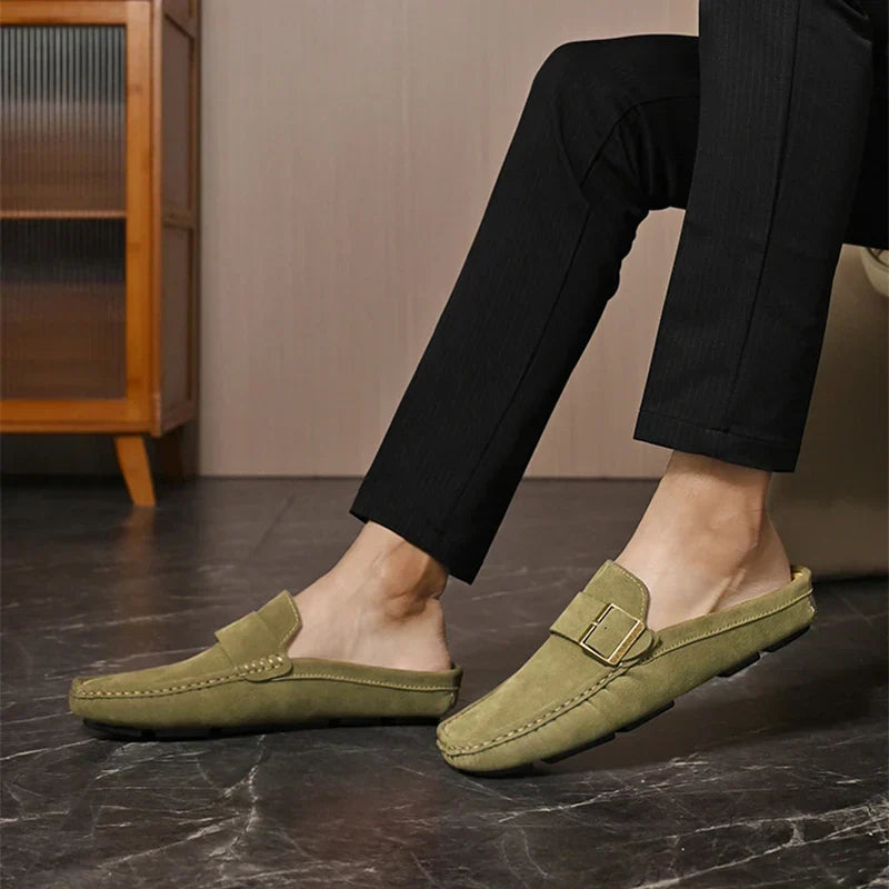 Abby | Classic Buckled Mule Loafers