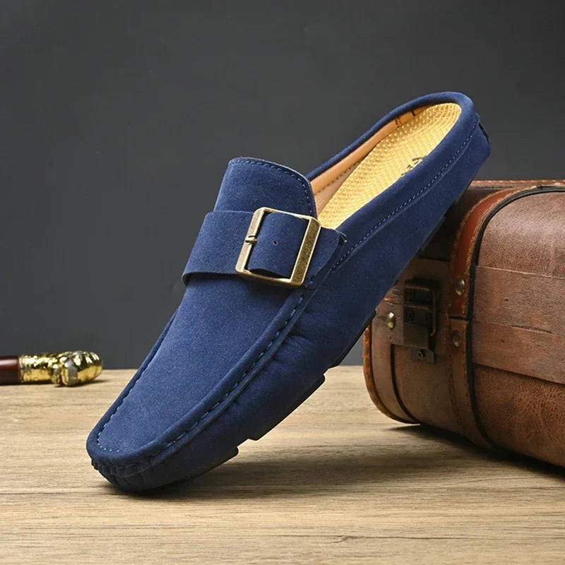 Abby | Classic Buckled Mule Loafers