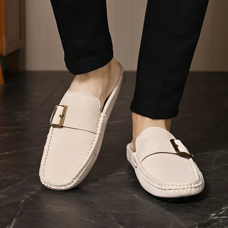 Abby | Classic Buckled Mule Loafers