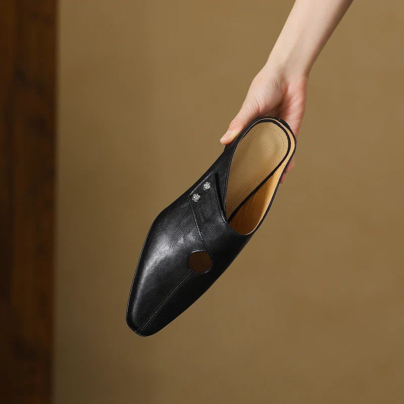 Sofia | Cutout Pointed-Toe Mules