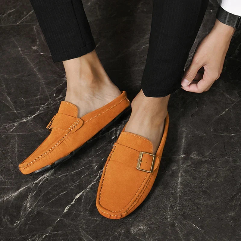 Abby | Classic Buckled Mule Loafers