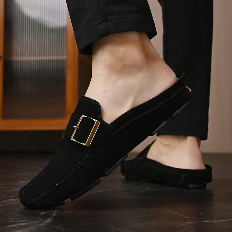 Abby | Classic Buckled Mule Loafers