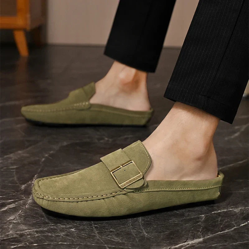 Abby | Classic Buckled Mule Loafers