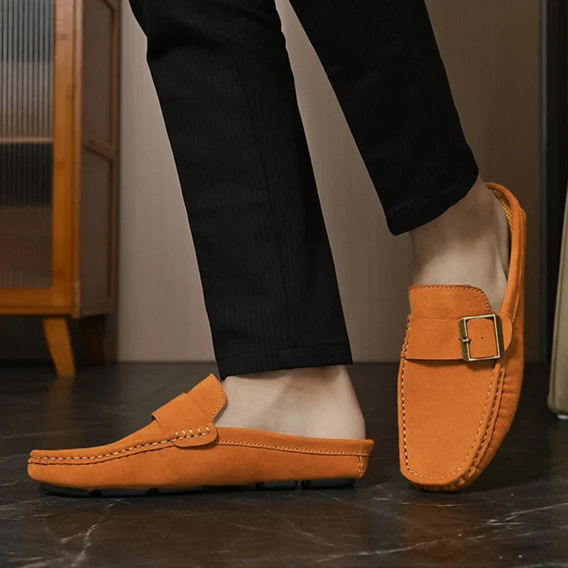 Abby | Classic Buckled Mule Loafers