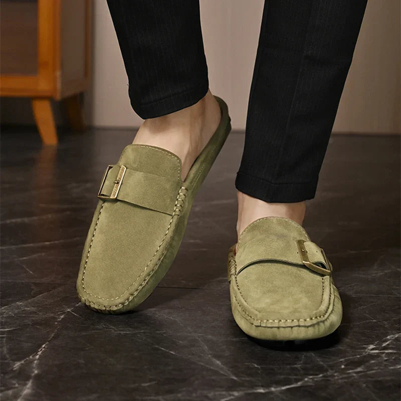 Abby | Classic Buckled Mule Loafers