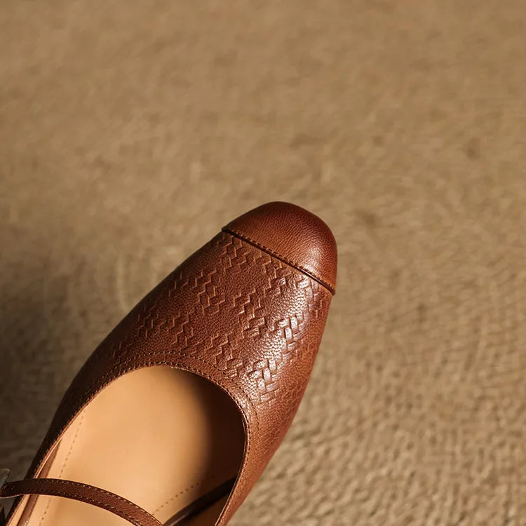 Iza | Classic Mary Jane Mule Heels