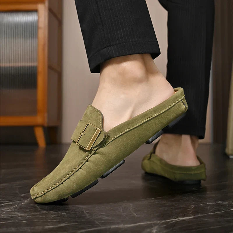 Abby | Classic Buckled Mule Loafers