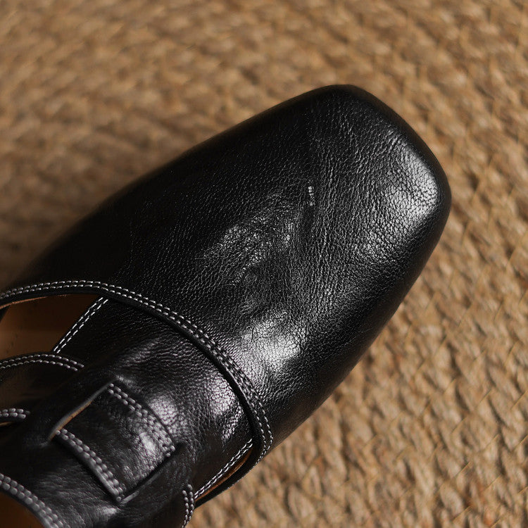 Gabriella | Elegant Wrap Strap Mules